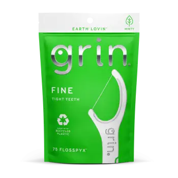 Grin Fine Floss Pic Green 75pcs-3917