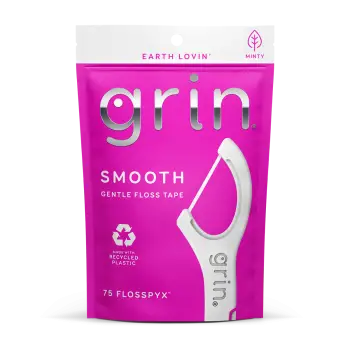 Grin Smooth Floss Pic Pink 75pcs-3931