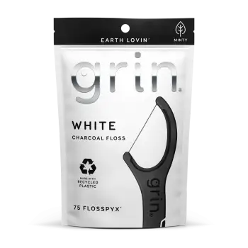 Grin White Floss Pic White 75pcs-3955