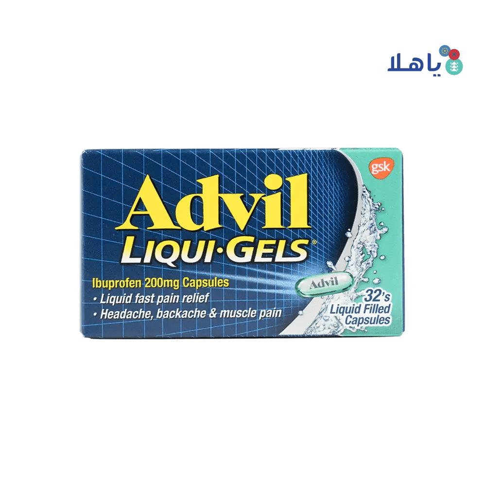 GSK - Advil Liqui - Gels 200Mg 32 Cap - Pharmazone - 