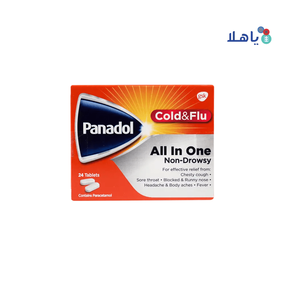 GSK Consumer - Panadol Cold & Flu All In One 24Tab - Pharmazone - 