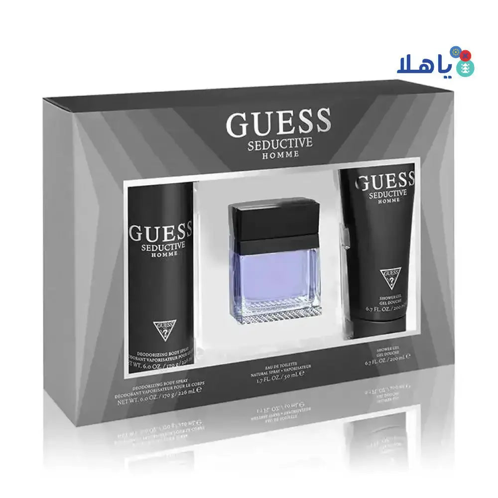 GUESS - Guess Seductive Man EDT 100ML 3Pcs Set - Pharmazone - 