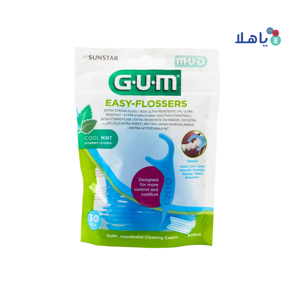 GUM Easy Flossers Waxed 30pcs-890