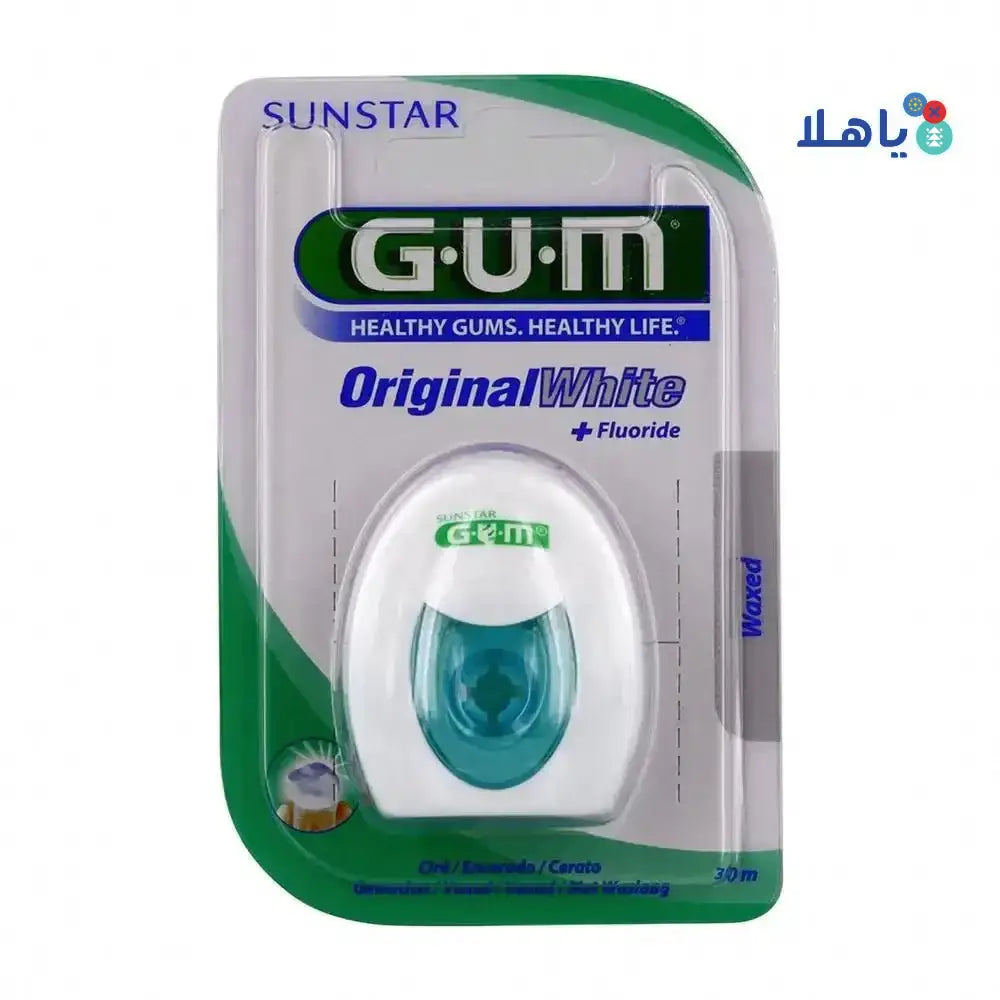 GUM - GUM Original White Floss Waxed 30m - 2040 - Pharmazone - 