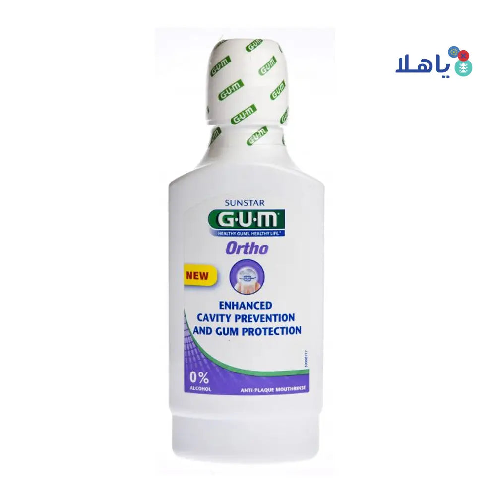 GUM ORTHO MOUTHWASH 300ML 3090