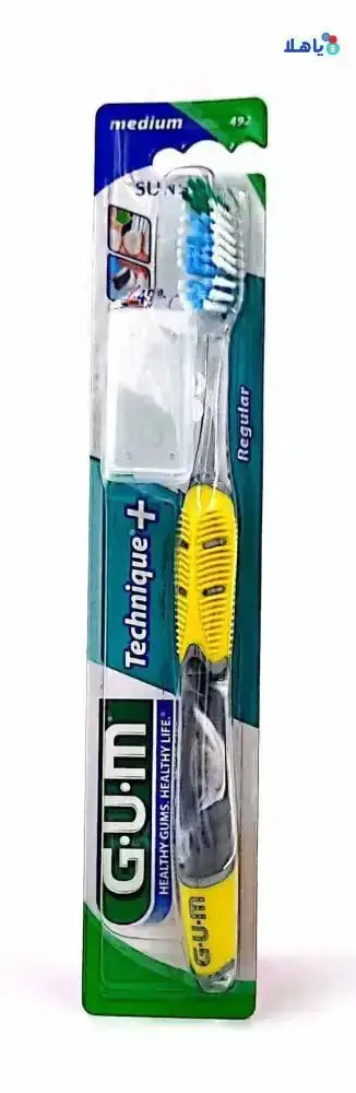 GUM - GUM Technique Plus Toothbrush Medium - 492 - Pharmazone - 