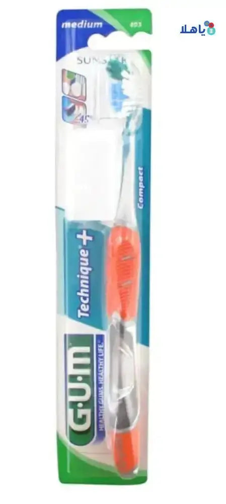 GUM - GUM Technique Plus Toothbrush Medium - 493 - Pharmazone - 