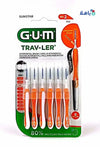 GUM - GUM Travler Interdental Brush 0.9mm 6pcs - 1412 - Pharmazone - 