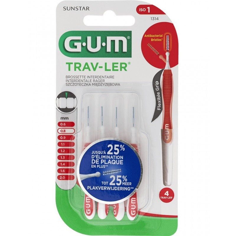 Gum Travler Interdental Brush - 0.8mm 1314