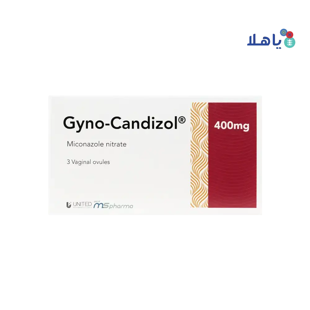 UNITED PHARMA - Gyno - Candizol 400Mg Vaginal 3 Ovules - Pharmazone - 