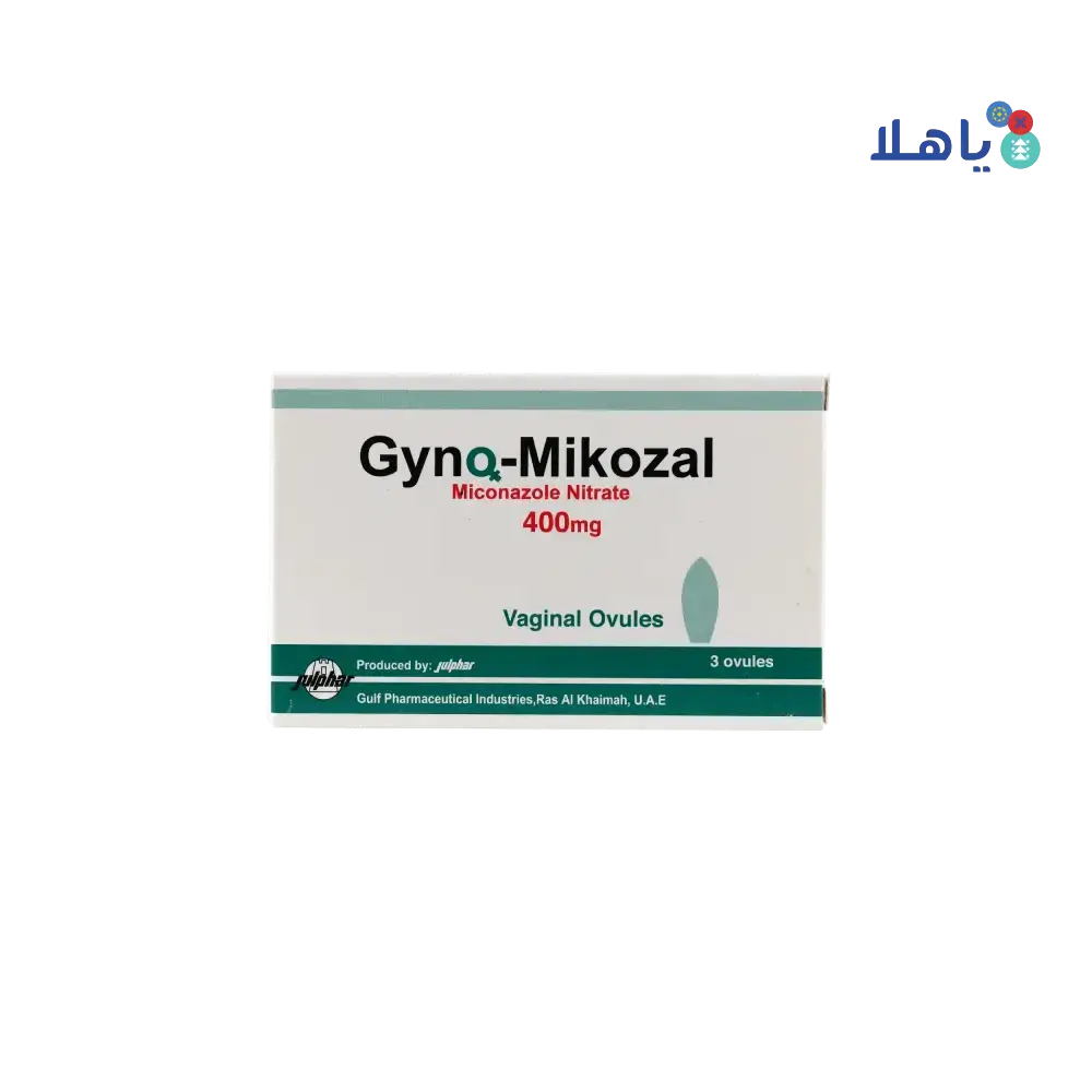 JULPHAR - GYNO - MIKOZAL 400MG 3 OVULES - Pharmazone - 