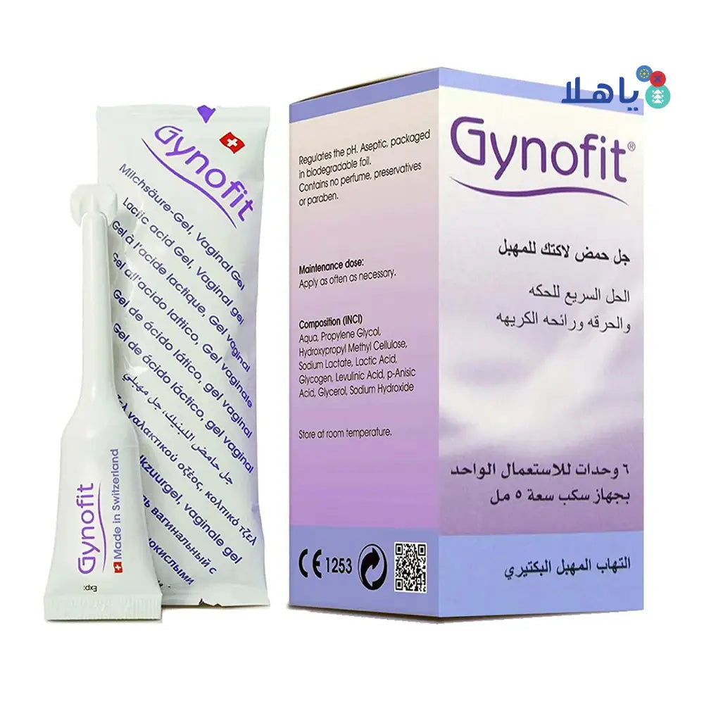 GYNOFIT LACTIC ACID VAGINAL GEL 6PCS