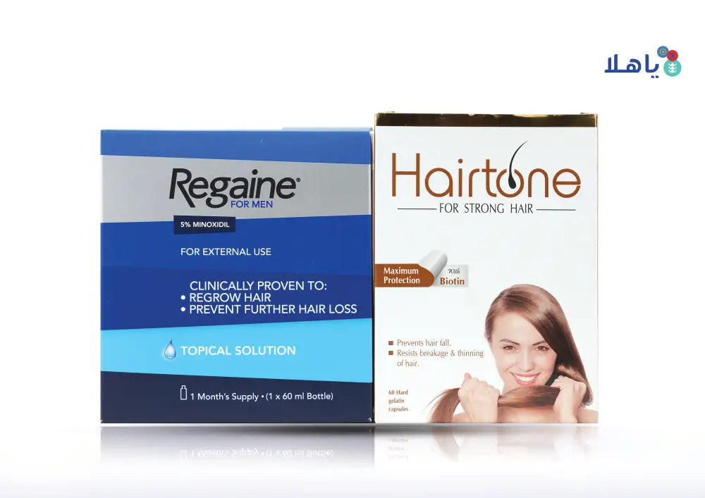 Hairtone + Regaine Hair Support Set