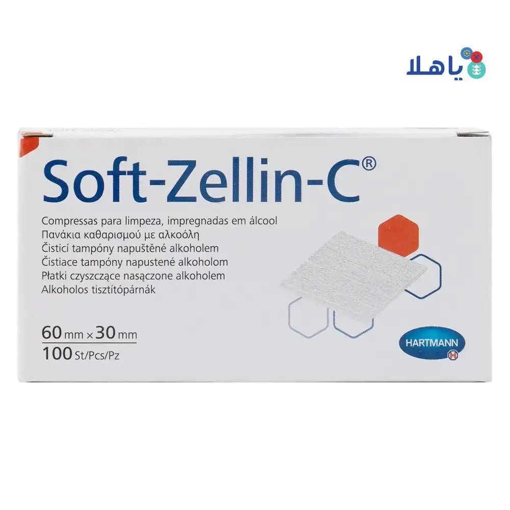 Hartmann - Hartmann Soft - Zellin - C Alcohol Swabs 100Pcs - Pharmazone - 