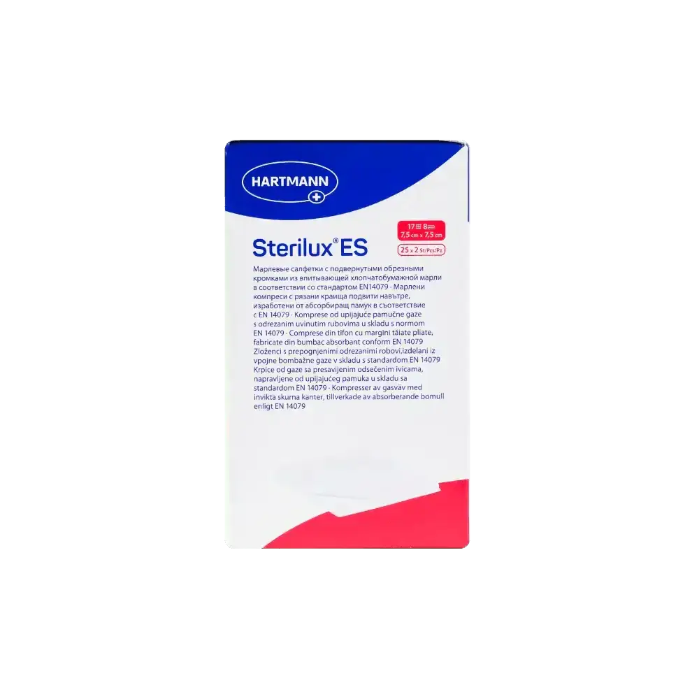 Hartmann - Hartmann Sterilux ES 7.5x7.5cm 2*25pcs - Pharmazone - 