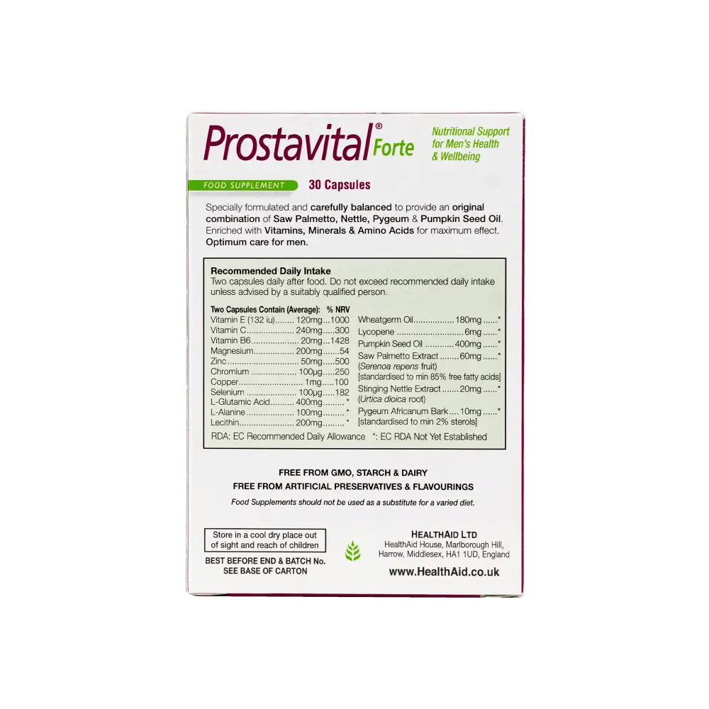 HEALTH AID - Healthaid Prostavital Fort 30Cap - Pharmazone - 