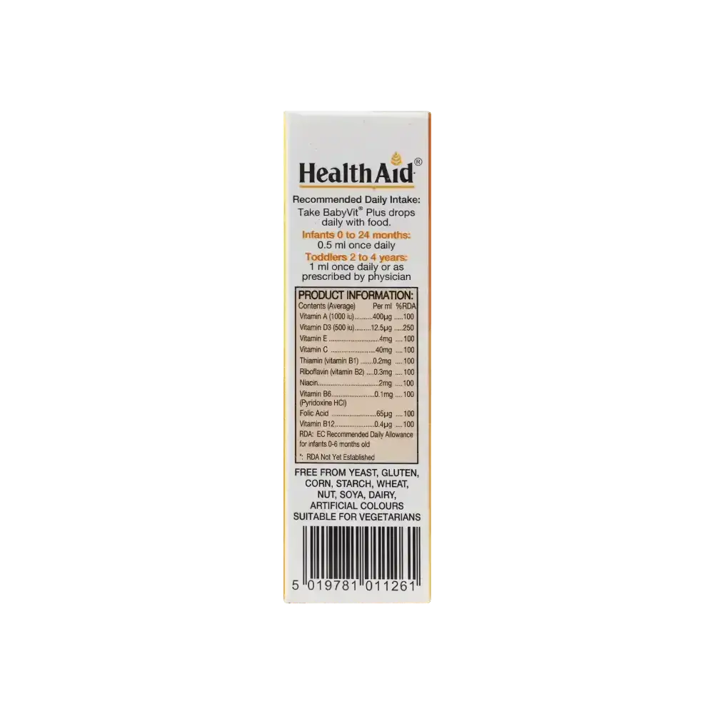 HEALTH AID - HEALTHAID BABY VIT PLUS DROPS 25 ML - Pharmazone - 