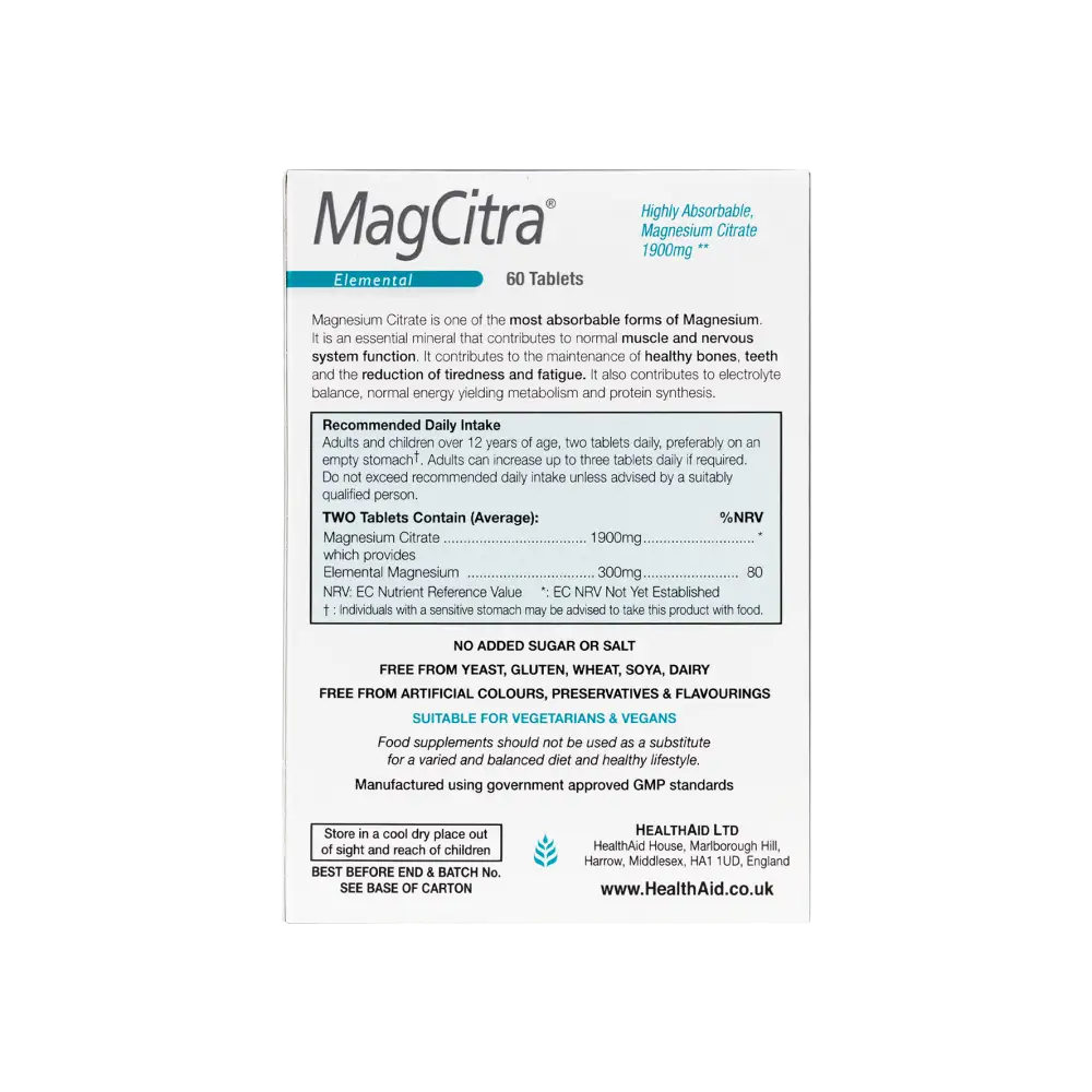 HEALTHAID MAGCITRA 60 TAB.