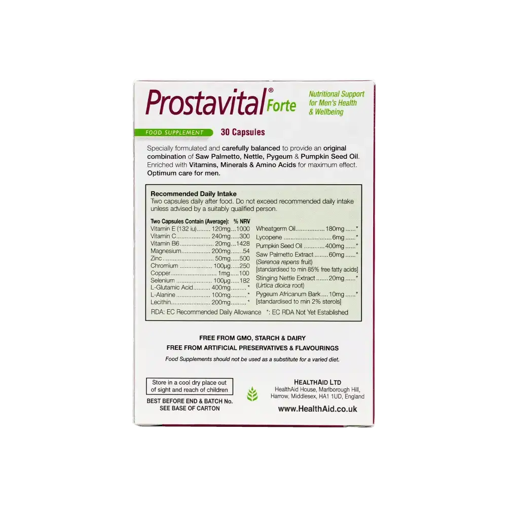 HEALTH AID - Healthaid Prostavital Fort 30Cap - Pharmazone - 