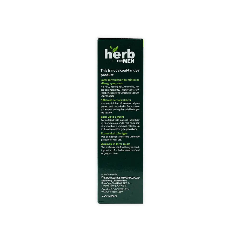 Herb For Men Mustache & Beard Dye Amm Free- Dark Brown