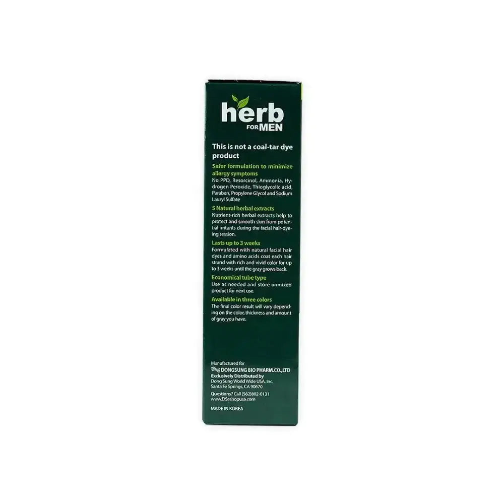 Herb - Herb For Men Mustache & Beard Dye Amm Free - Natural Black - Pharmazone - 