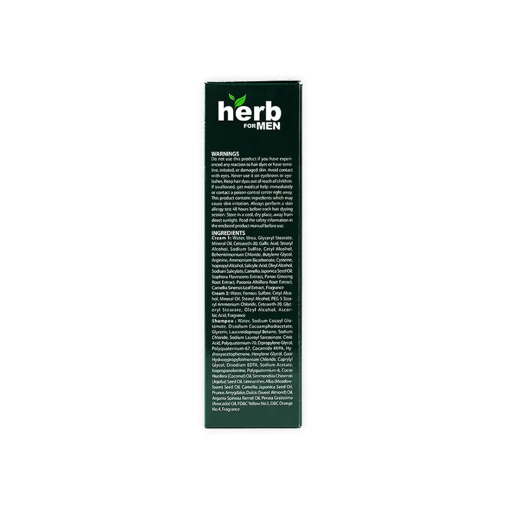 Herb For Men Mustache & Beard Dye Amm Free-Soft Black