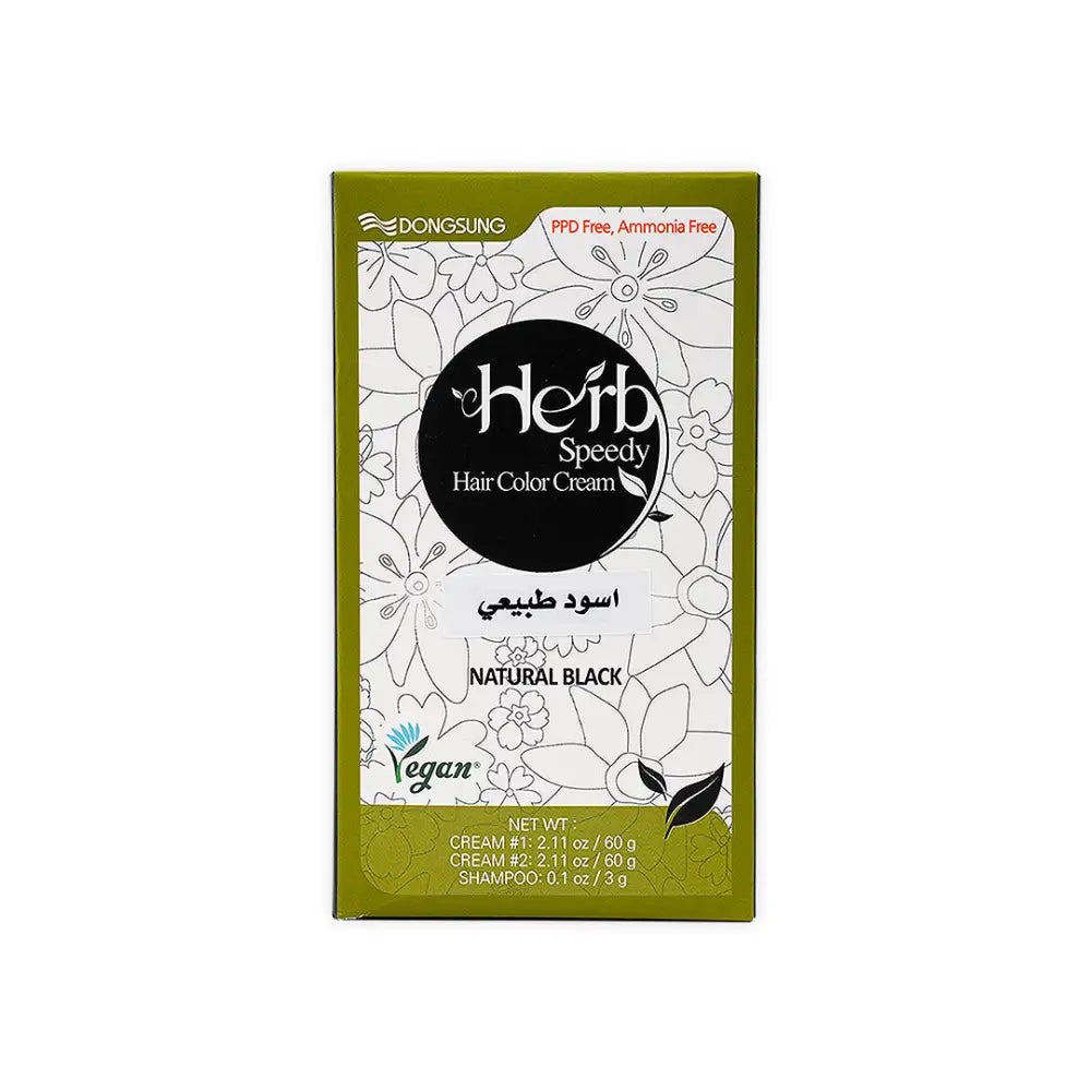 Herb Speedy Hair Color Cream-Natural Black