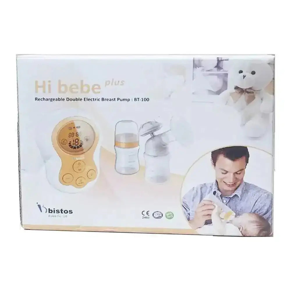 Bistos - Hi Bebe Plus Rechargeable Double Breast Pump BT - 100 Orange - Pharmazone - 