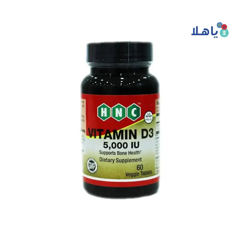 HNC - HNC Vitamin D3 5000Iu 60Tab - Pharmazone - 