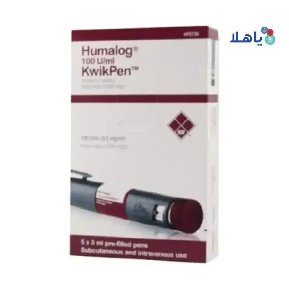 LILLY - HUMALOG KWIK PEN 100 U/ML 5X3ML - Pharmazone - 