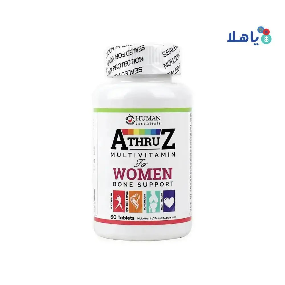 HUMAN - Human Essentials A Thru Z Multivitamin For Women 60 Tablets - Pharmazone - 