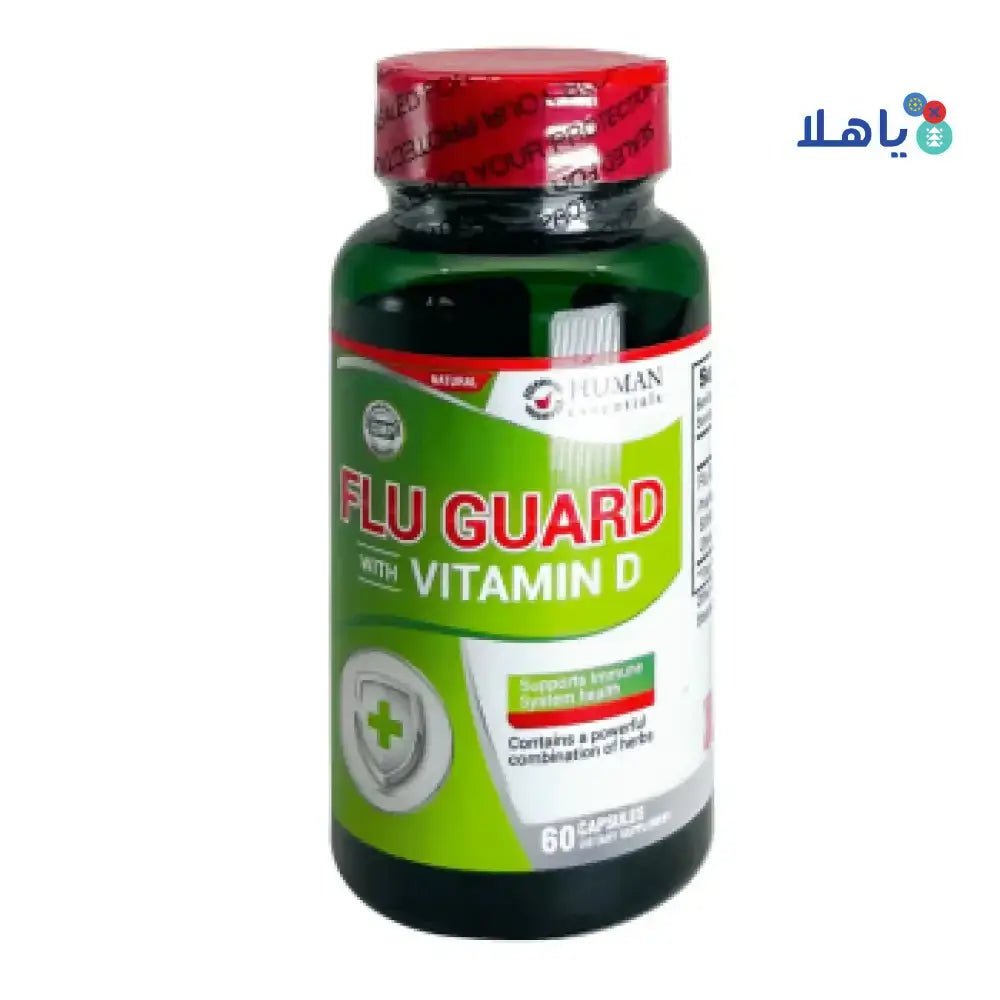 HUMAN - HUMAN FLU GUARD WITH VIT D 60CAP - Pharmazone - 