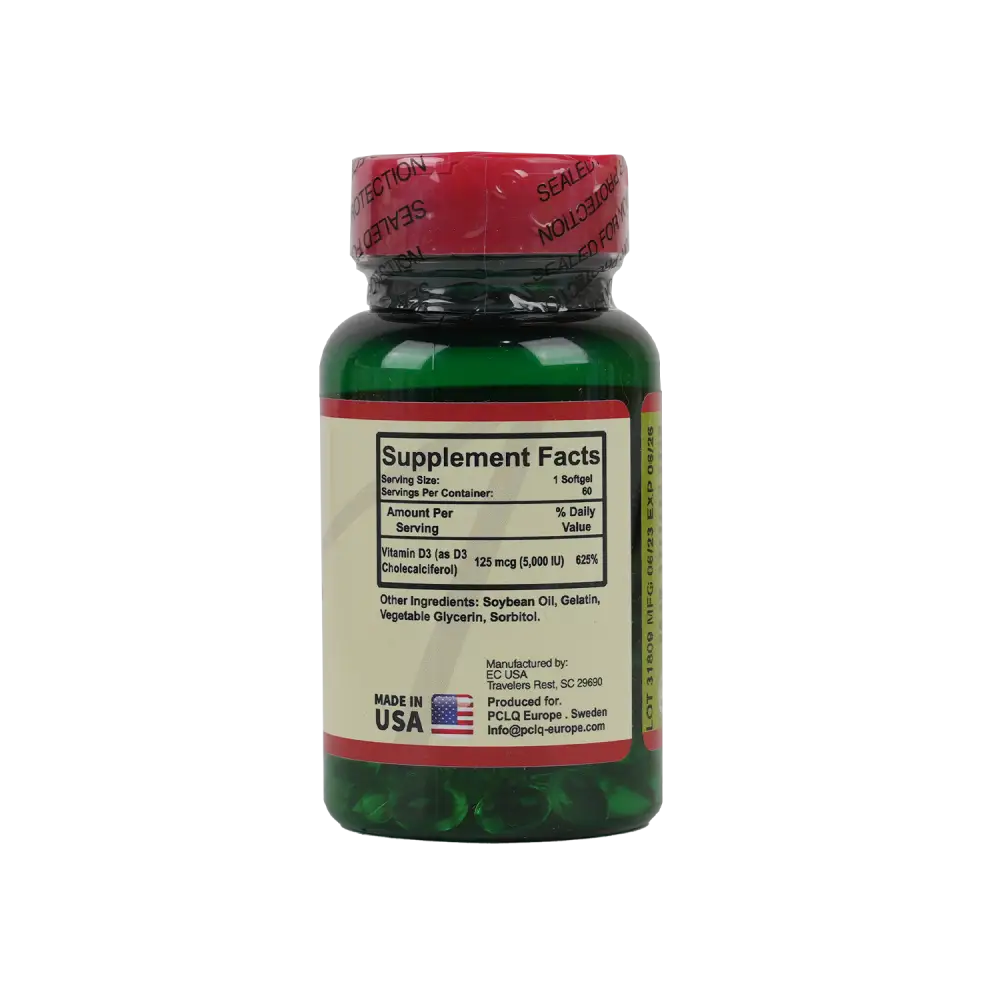 HUMAN VITAMIN-D 5000 IU 60 SOFTGELS