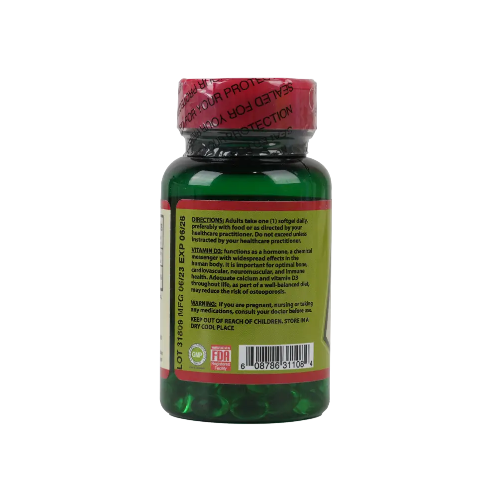 HUMAN VITAMIN-D 5000 IU 60 SOFTGELS