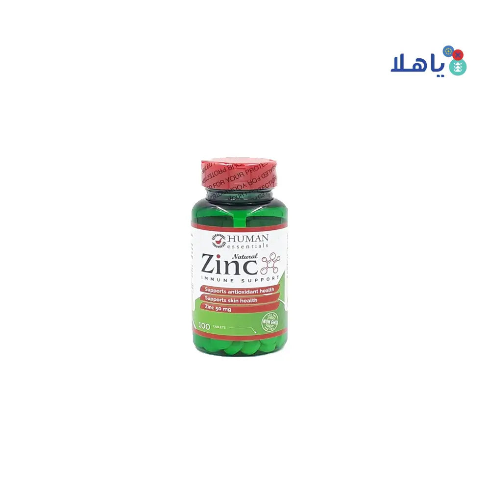 HUMAN ZINC 50MG 100 TABLETS