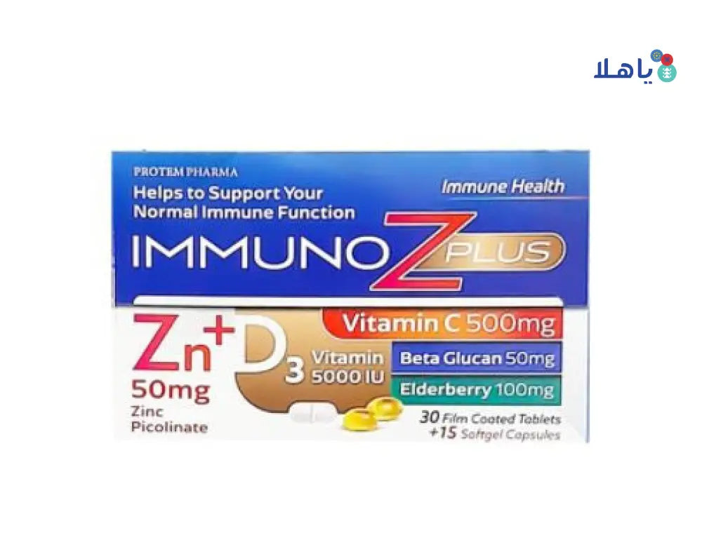 IMMUNO Z PLUS V C 500+ZN50MG+D3 5000IU 30 + 15CAP