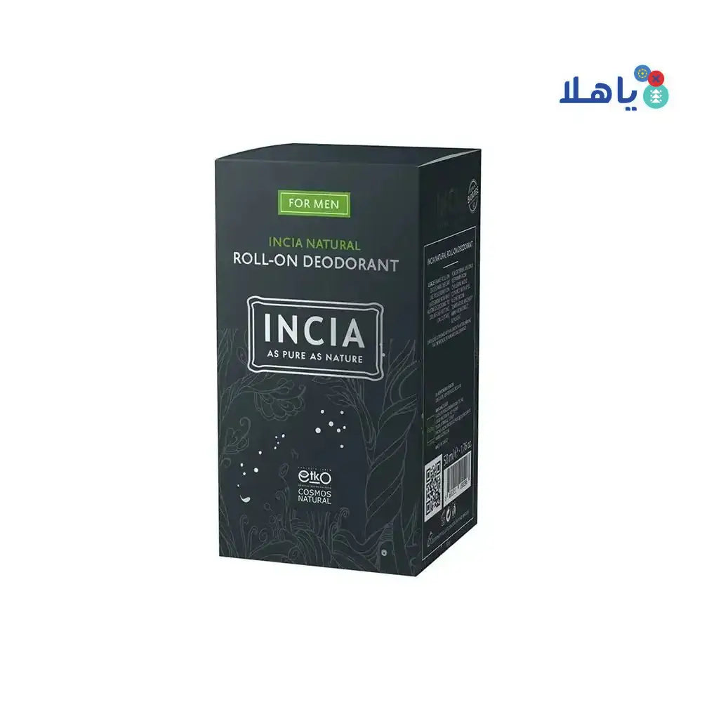 INCIA - INCIA NATURAL ROLL - ON DEODORANT FOR MEN 50ML - Pharmazone - 