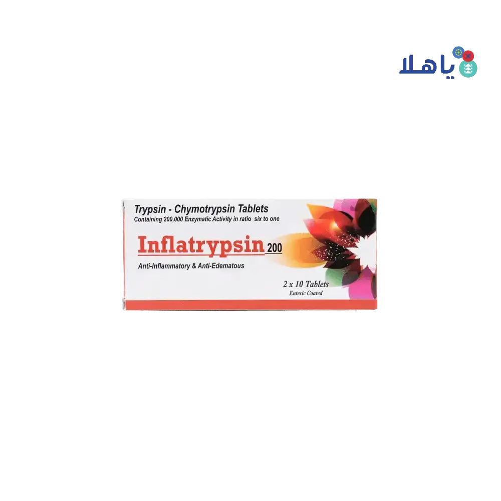 Innovative Healthcare - Inflatrypsin 200 20Tablets - Pharmazone - 