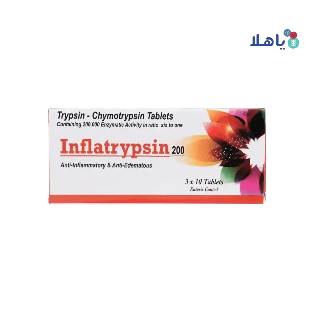 Innovative Healthcare - Inflatrypsin 200 30Tablets - Pharmazone - 