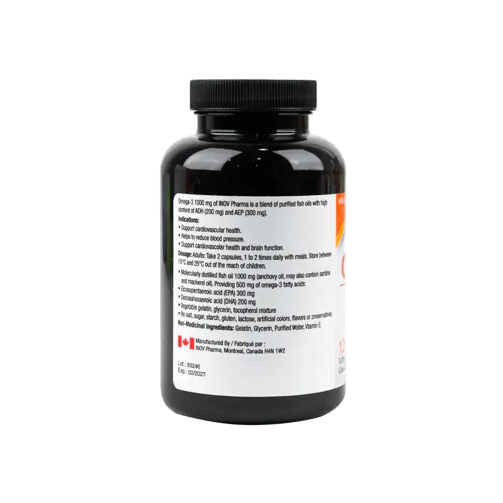 Inov Pharma - Inov Pharma Omega - 3 1000mg 120 Softgels - Pharmazone - 