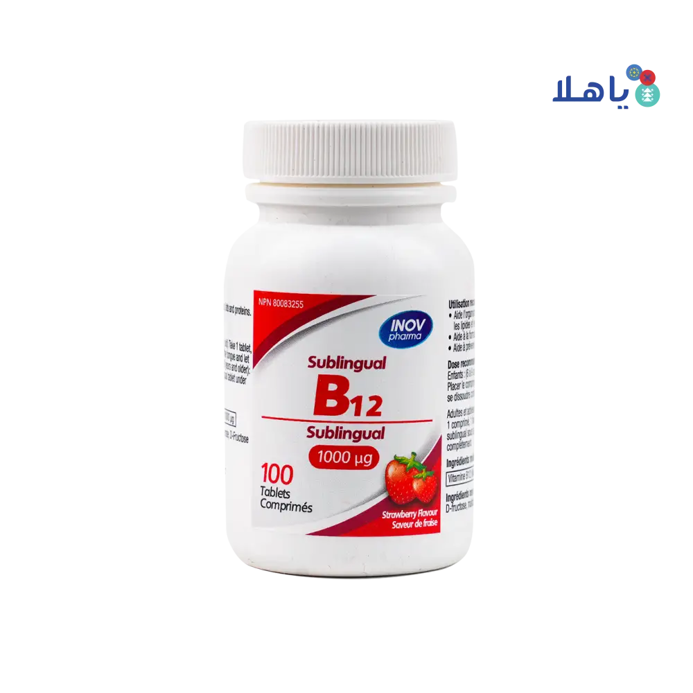 Inov Pharma Sublingual B12 1000mcg 100Tablets