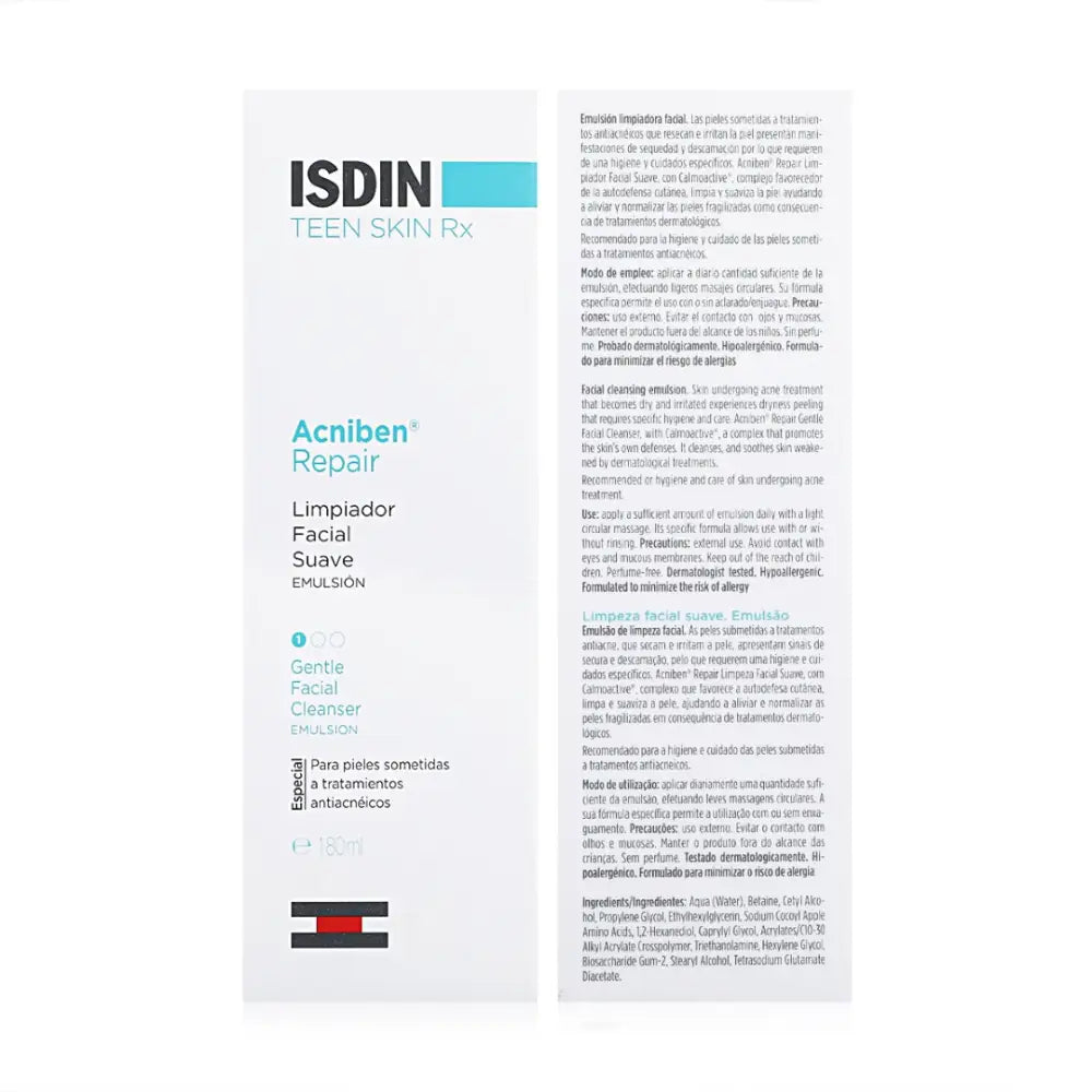 ISDIN ACNIBEN GENTLE FACIAL CLEANSER EMULSION 180ML
