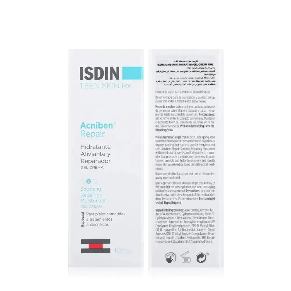 ISDIN - ISDIN ACNIBEN SOOTHING REPAIRING MOIST GEL CREAM 40ML - Pharmazone - 