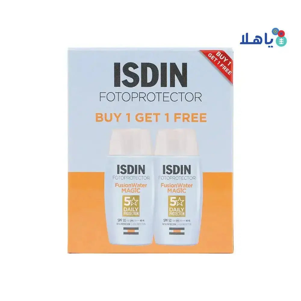 ISDIN - Isdin FotoProtector Fusion Water Magic SPF50 50ml 1+1 Offer - Pharmazone - 