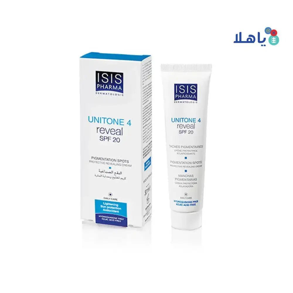 ISIS PHARMA - ISIS Unitone 4 Reveal SPF20 Cr 30Ml (Isisun4 20) - Pharmazone - 