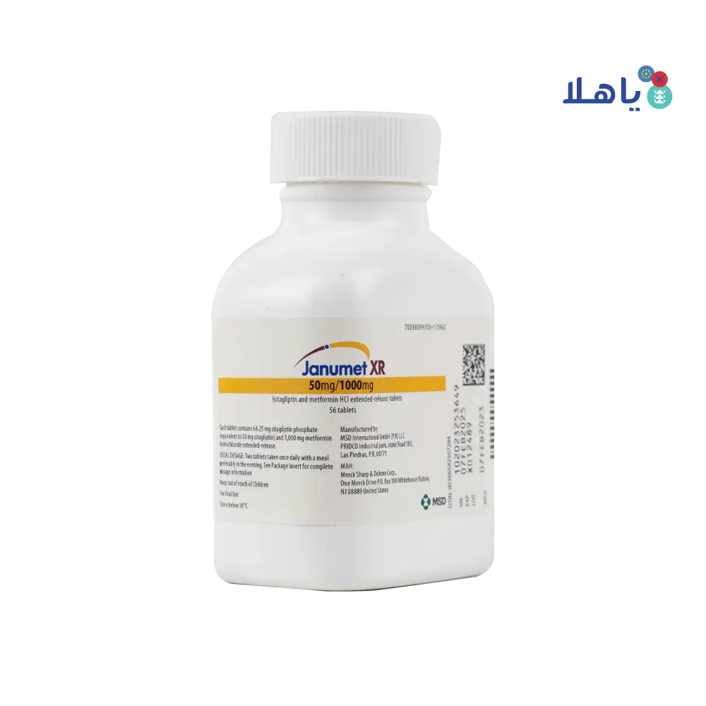 JANUMET XR 50/1000 MG 56 TAB