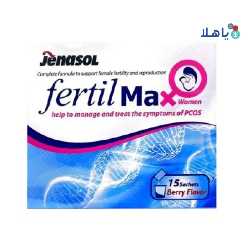 JENASOL FERTIL MAX FOR WOMEN 15 SACHETS-BERRY FLAVOR