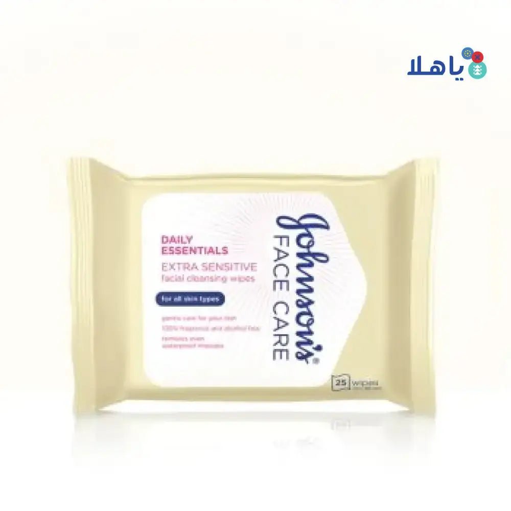 J&J - Johnson's Extra Sensitive Wipes 25Pcs - Pharmazone - 