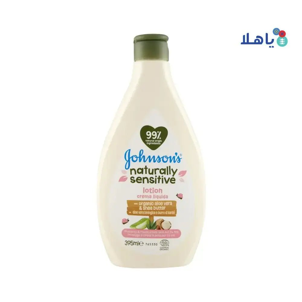 J&J - Johnson's Naturally Sensitive Aloevera&Shea Lotion 395ml - Pharmazone - 