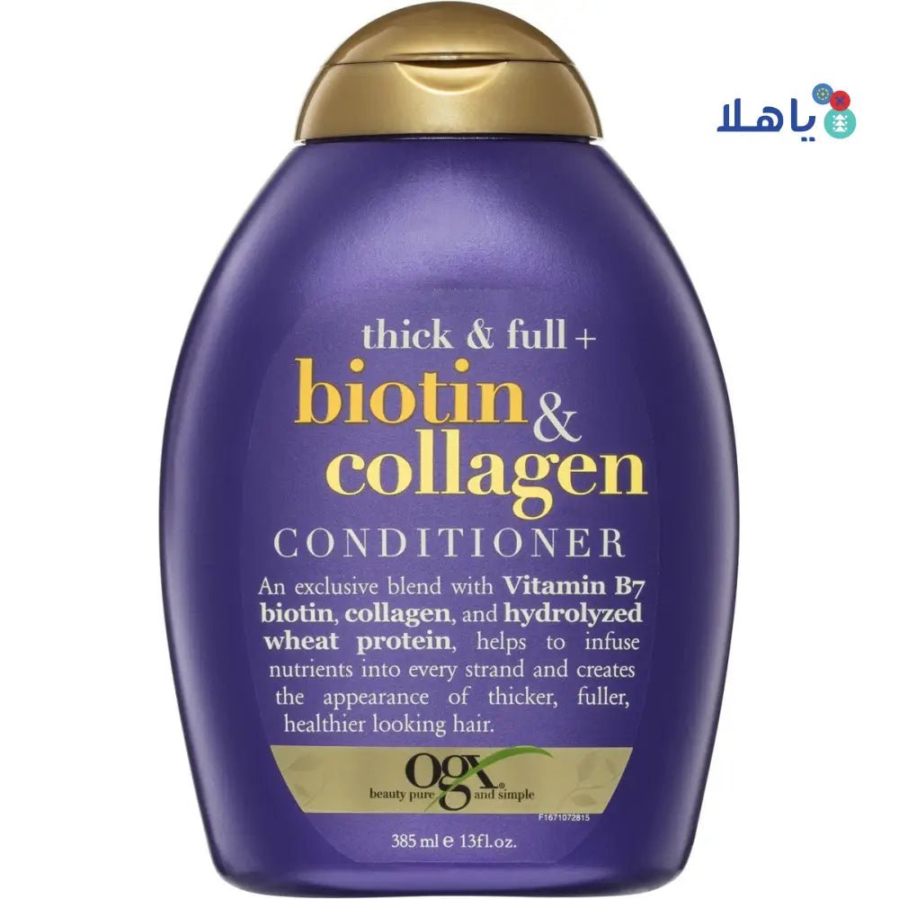 J&J OGX - OGX Biotin & Collagen Conditioner 385Ml - Pharmazone - 